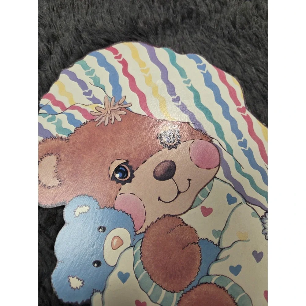 Teddy Beddy Riegel Bear Wall‎ Hanging Cardboard Sleepy Bear Nursery Decor